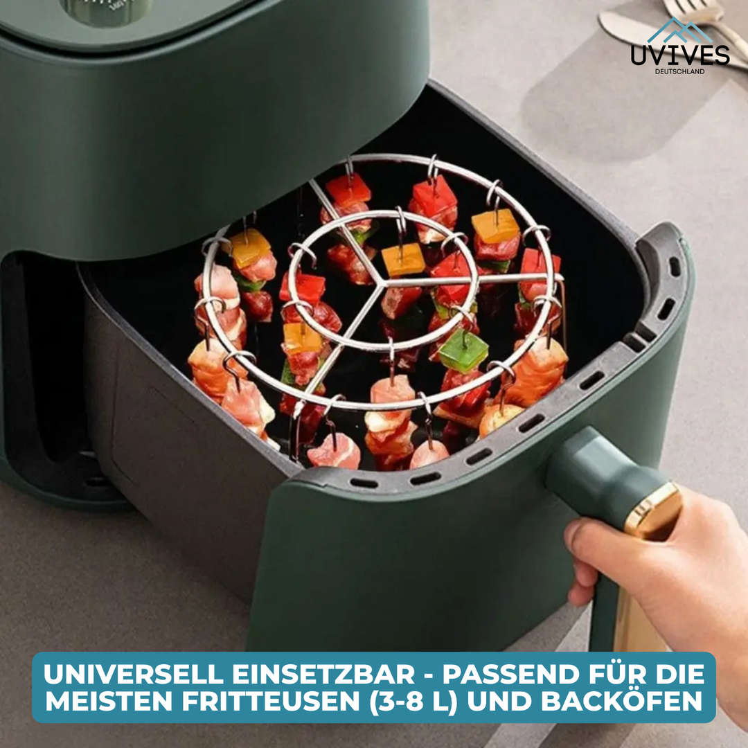 CrispGrill Set – Profitez d'aliments croustillants sans fumée ni graisse !