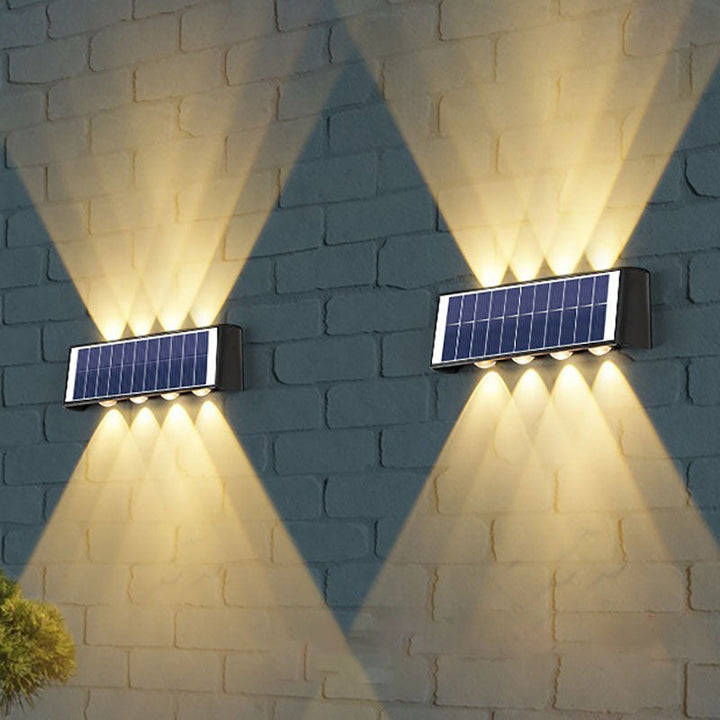 Lumiora Moderne Applique Solaire-LED pour Extérieur | Design Rectangulaire | IP56 Étanche | Différentes Tailles & Intensités Lumineuses