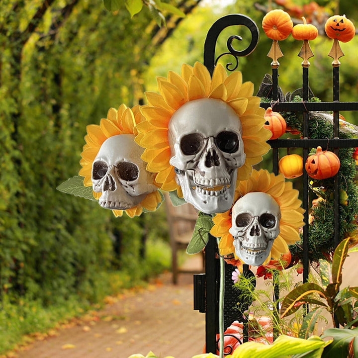 BloomSkull – La fascinante et belle fleur de tournesol, parfaite pour Halloween !