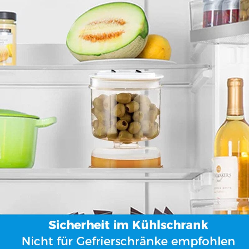PicklePal - Conteneur pour cornichons et olives avec passoire