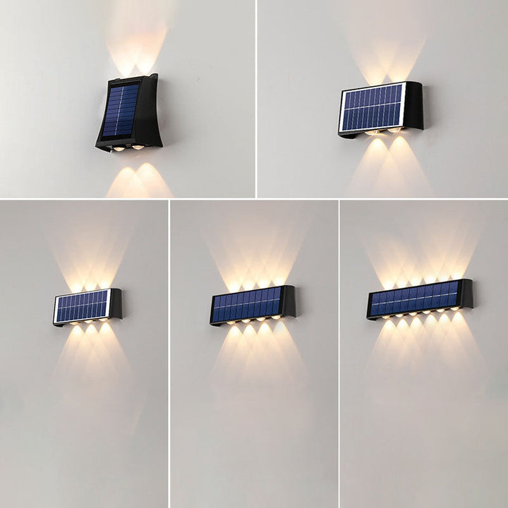 Lumiora Moderne Applique Solaire-LED pour Extérieur | Design Rectangulaire | IP56 Étanche | Différentes Tailles & Intensités Lumineuses