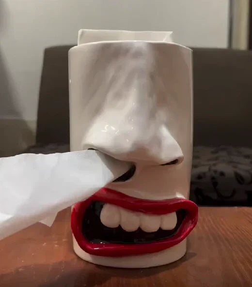 HappyFace™ – Boîte à mouchoirs amusante faite à la main
