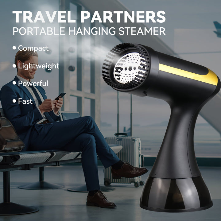 SteamaryGo Fer à repasser à vapeur de voyage 1500 W | Compact & Léger | Chauffage rapide | Pour tous les types de tissus