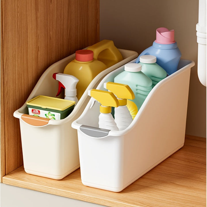 Orgalina Panier de rangement 2 pièces | Gain de place & Multifonctionnel | Design moderne en plastique
