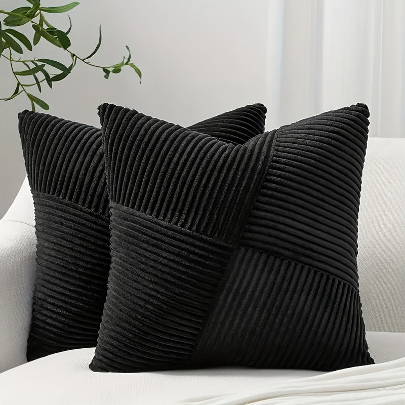 Set de housses de coussin NordLiv | Style Boho | Velours doux | 2 pièces, 45×45 cm, 50x50 cm