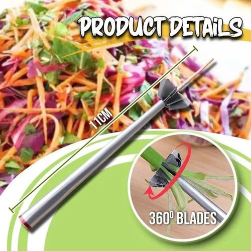 BloomBlade - Coupe-oignon en alliage de zinc à fleurs de prunier