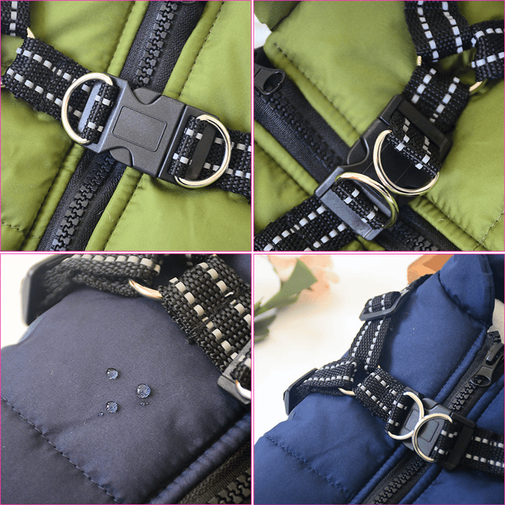 PupGuard - Veste d'hiver pour chien avec harnais