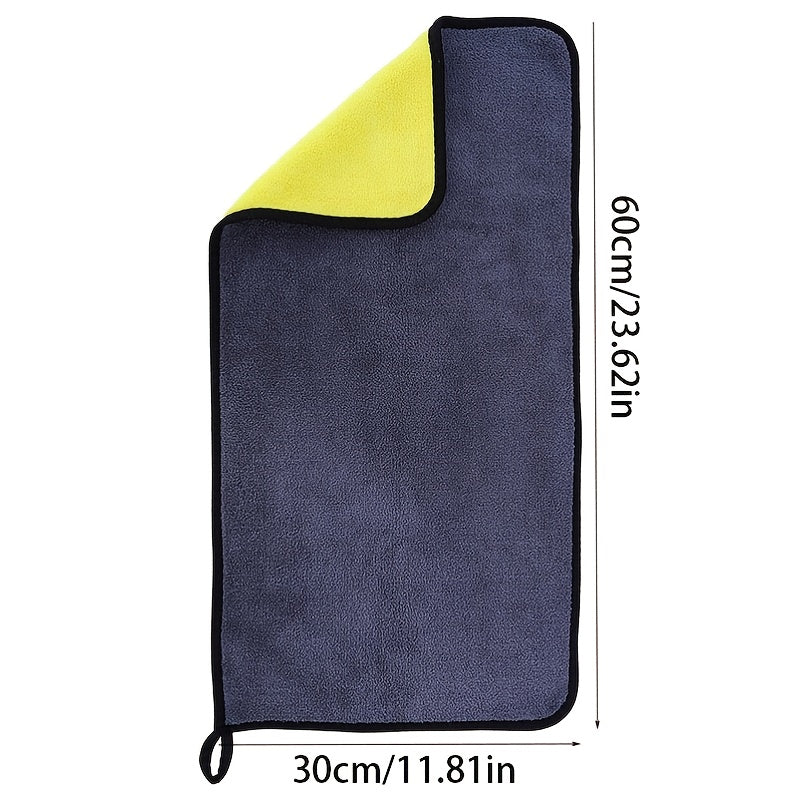 AutoFlair Chiffon en Microfibre pour Voiture | Double Face & Sans Rayures | Ultra Absorbant | Fleece Corail