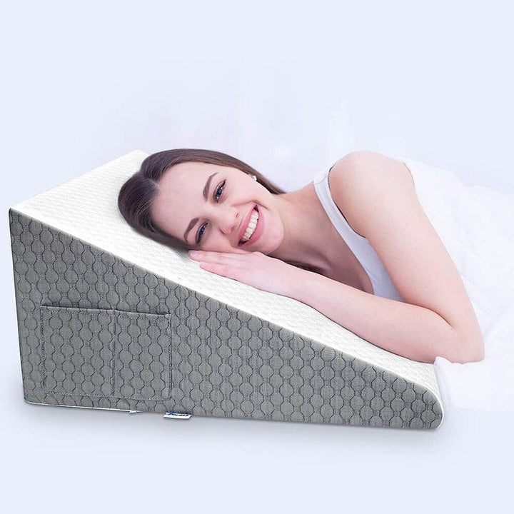 DreamLift – Coussin ergonomique en coin pour un sommeil sain !