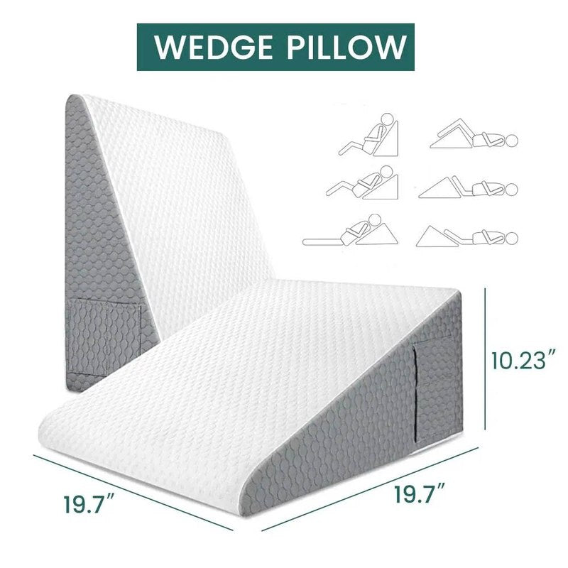 DreamLift – Coussin ergonomique en coin pour un sommeil sain !