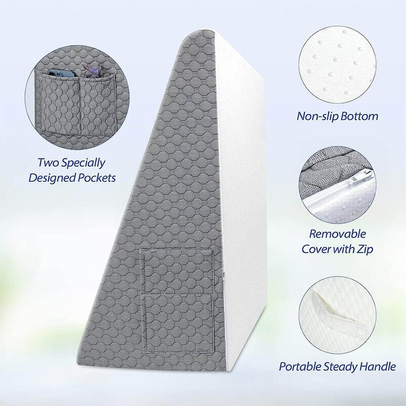 DreamLift – Coussin ergonomique en coin pour un sommeil sain !