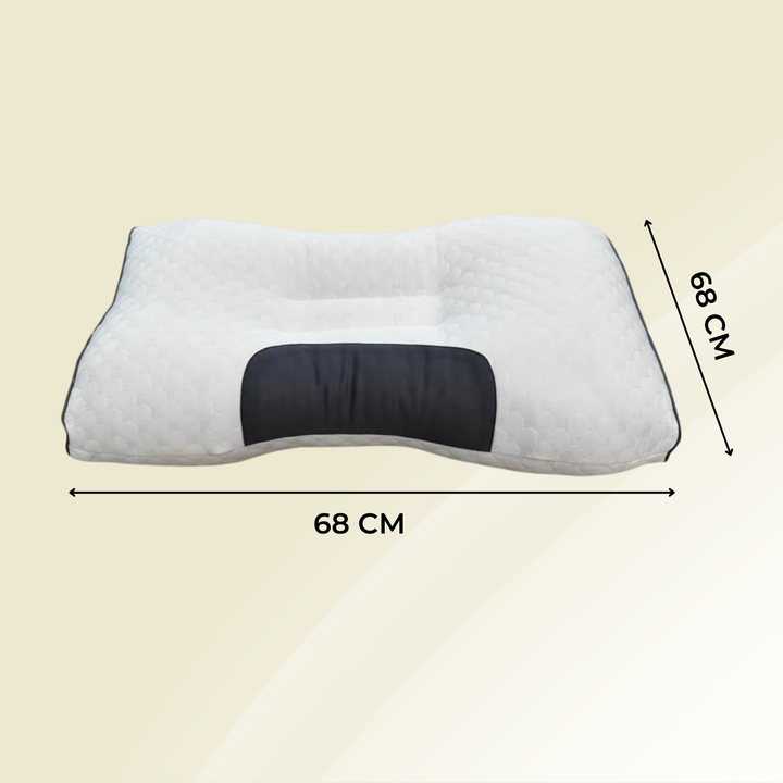 Coussin cervical orthopédique OrthoRest | Contour ergonomique | Mousse à mémoire | Respirant