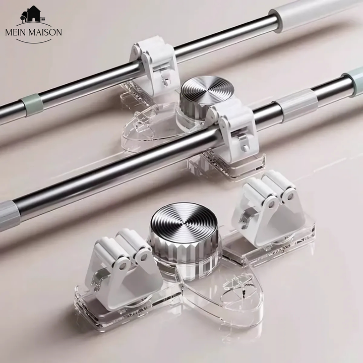 2+2 GRATUIT | GripMates – Maintien sécurisé pour balais et serpillères sans perçage