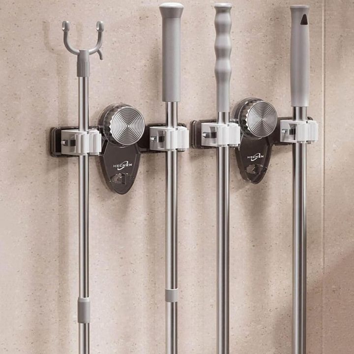1+1 GRATUIT | GripMate – Maintien sûr pour balais et serpillières sans perçage