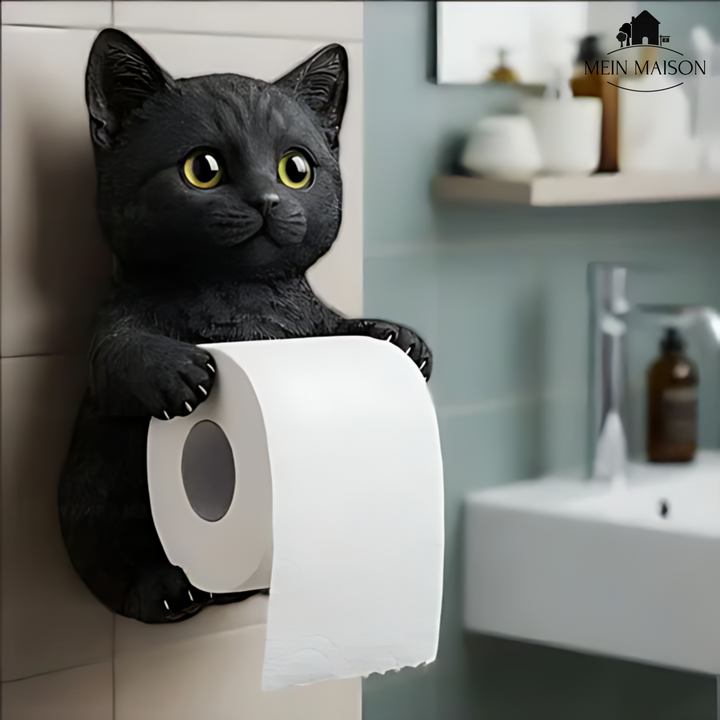 PurrRoll – Le charmant porte-papier toilette pour chats !