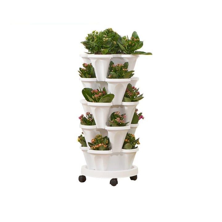 1+1 GRATUIT | VertiFlora - Pots de fleurs empilables verticaux
