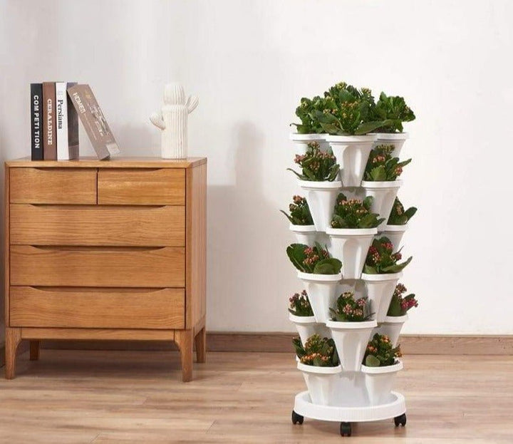 1+1 GRATUIT | VertiFlora - Pots de fleurs empilables verticaux
