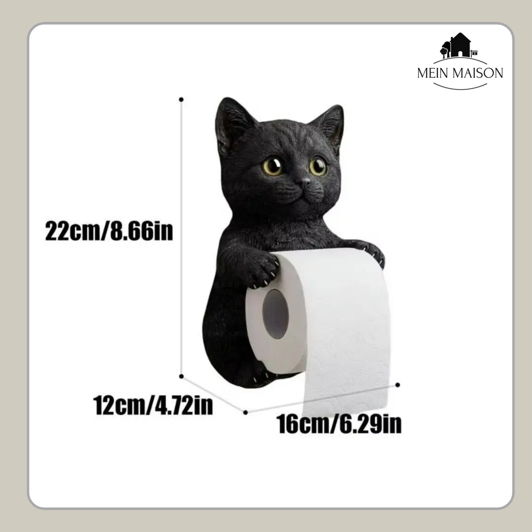PurrRoll – Le charmant porte-papier toilette pour chats !