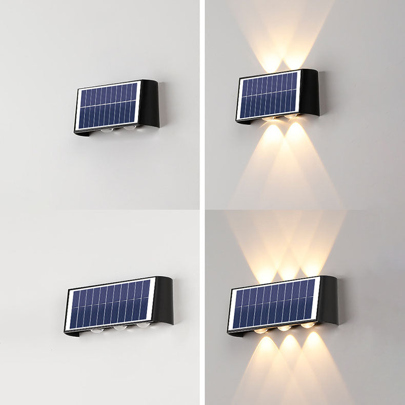 Lumiora Moderne Applique Solaire-LED pour Extérieur | Design Rectangulaire | IP56 Étanche | Différentes Tailles & Intensités Lumineuses