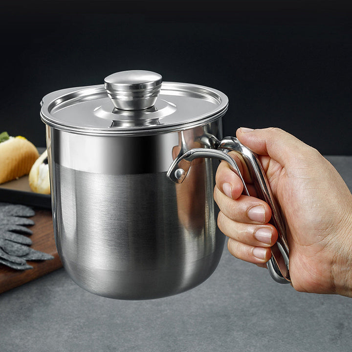 Séparateur d'œufs EGGSELLO | En acier inoxydable 304 | Avec couvercle | Hygiénique et compatible lave-vaisselle | 13×7×2,8 cm / 17×8×3 cm