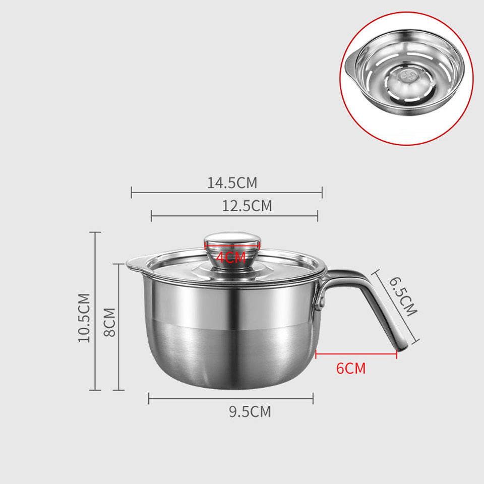 Séparateur d'œufs EGGSELLO | En acier inoxydable 304 | Avec couvercle | Hygiénique et compatible lave-vaisselle | 13×7×2,8 cm / 17×8×3 cm