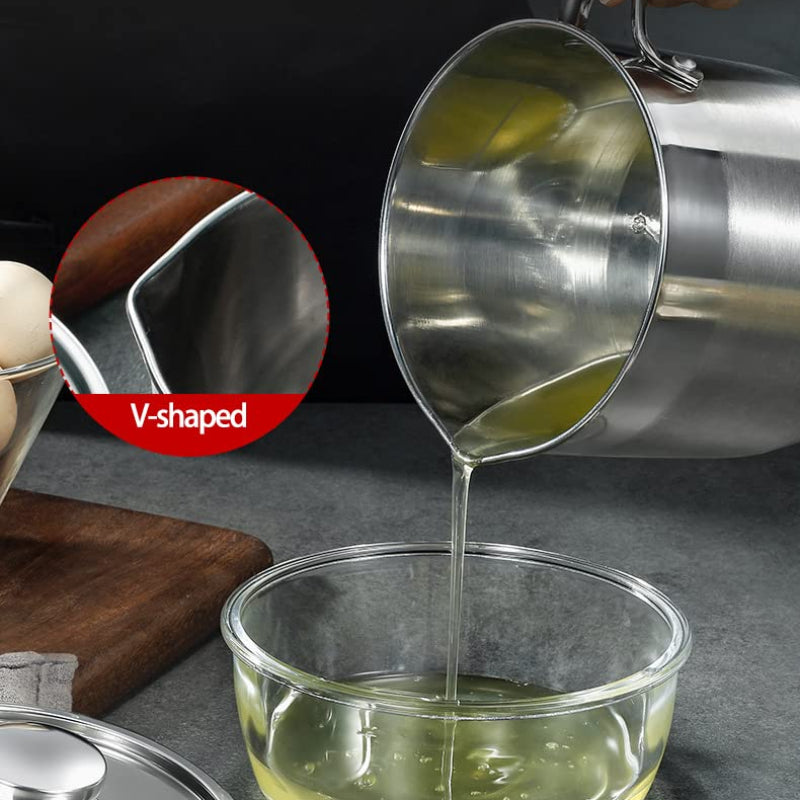 Séparateur d'œufs EGGSELLO | En acier inoxydable 304 | Avec couvercle | Hygiénique et compatible lave-vaisselle | 13×7×2,8 cm / 17×8×3 cm