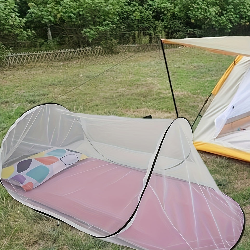 Moustiquaire InsectoGuard Solo | Ultra légère et pliable | Avec fermeture éclair | 200×80×56 cm | Pour 1 personne
