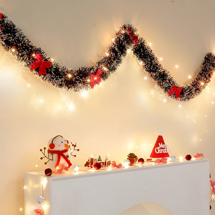 Guirlandes lumineuses LED Lunavia 2 pièces | Lumière blanc chaud | Fonctionne sur piles & Flexible | Pour l'intérieur & l'extérieur
