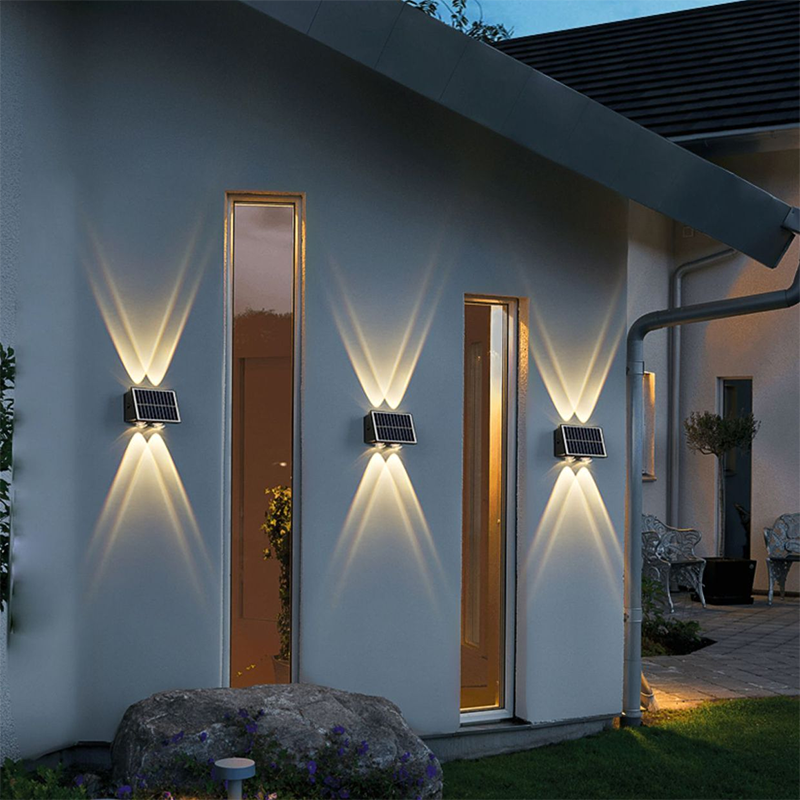 Lumiora Moderne Applique Solaire-LED pour Extérieur | Design Rectangulaire | IP56 Étanche | Différentes Tailles & Intensités Lumineuses