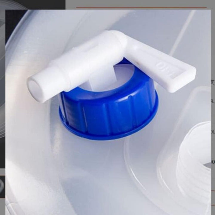 Réservoir d'eau pliable AquaTrek Flow15 | Volume de 15 L | Avec robinet et protection contre les fuites | 30×28×11 cm