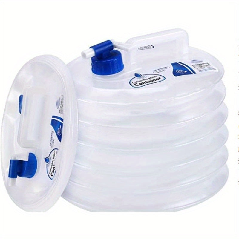 Réservoir d'eau pliable AquaTrek Flow15 | Volume de 15 L | Avec robinet et protection contre les fuites | 30×28×11 cm