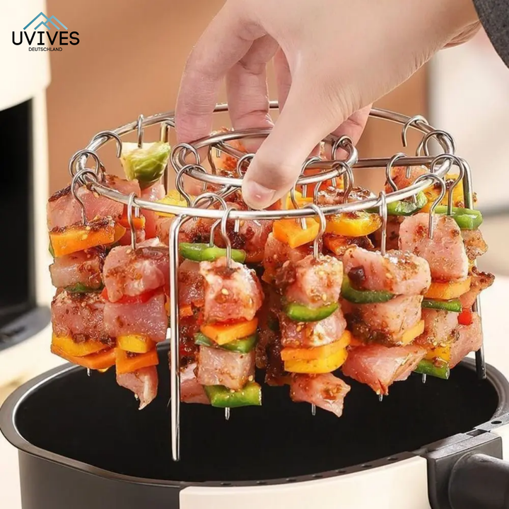 CrispGrill Set – Profitez d'aliments croustillants sans fumée ni graisse !