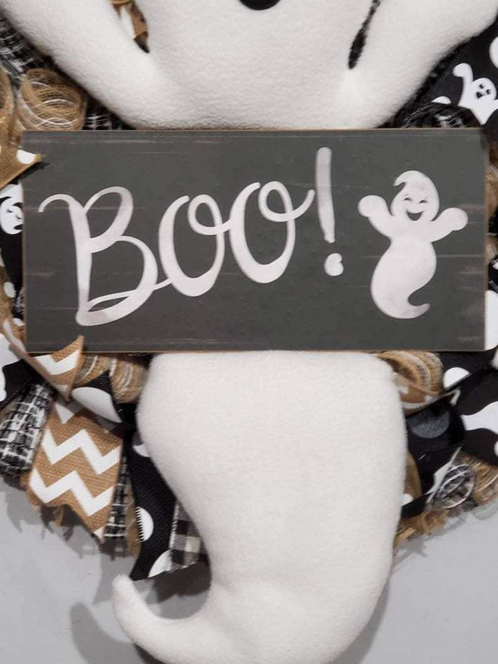 SpookyCharm – Couronne d'Halloween artisanale style ferme !