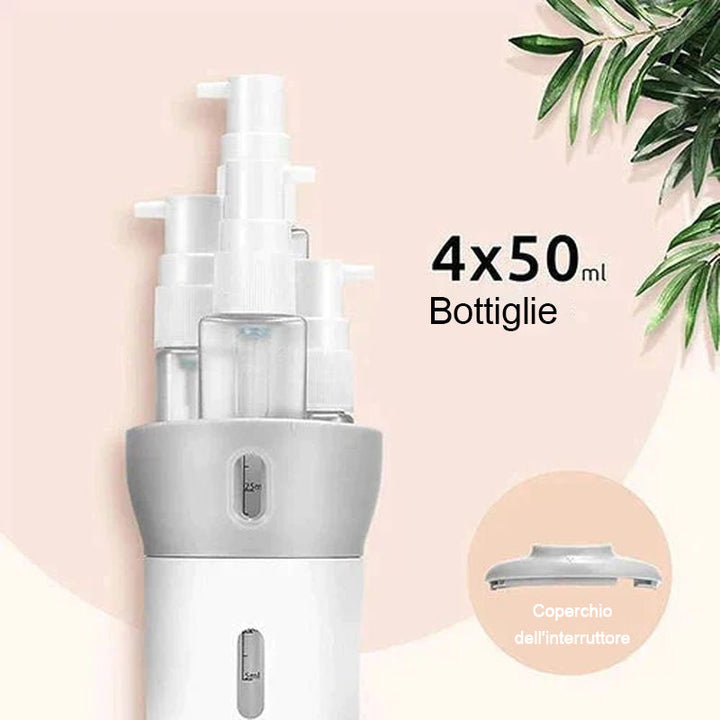 JetSetGo – Distributeur 4-en-1 pour un voyage sans effort !