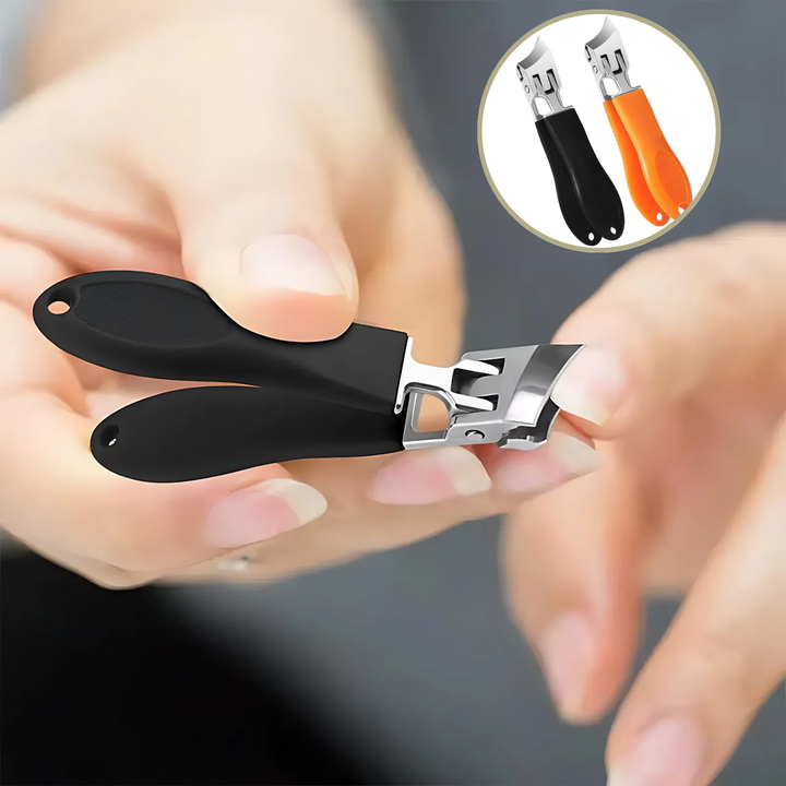 Coupe-ongles WideTrim | Ouverture de coupe extra large | Design anti-projection | Acier inoxydable