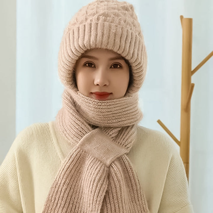 1+1 GRATUIT | ScarfBeanie - Écharpe pour femme et bonnet en un