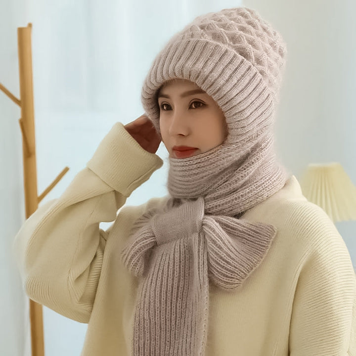 1+1 GRATUIT | ScarfBeanie - Écharpe pour femme et bonnet en un