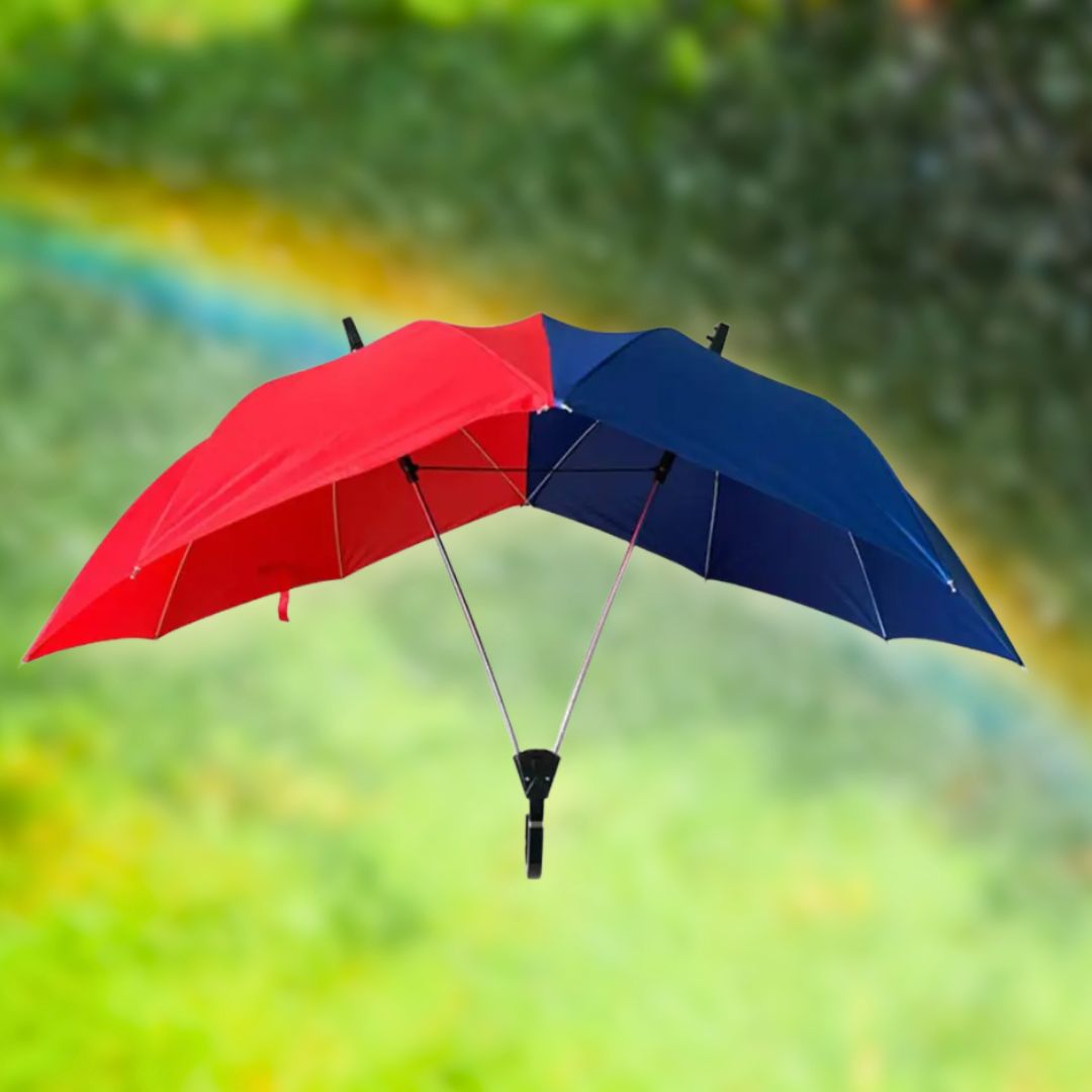 PairShield - Parapluie double pour couples avec protection UV