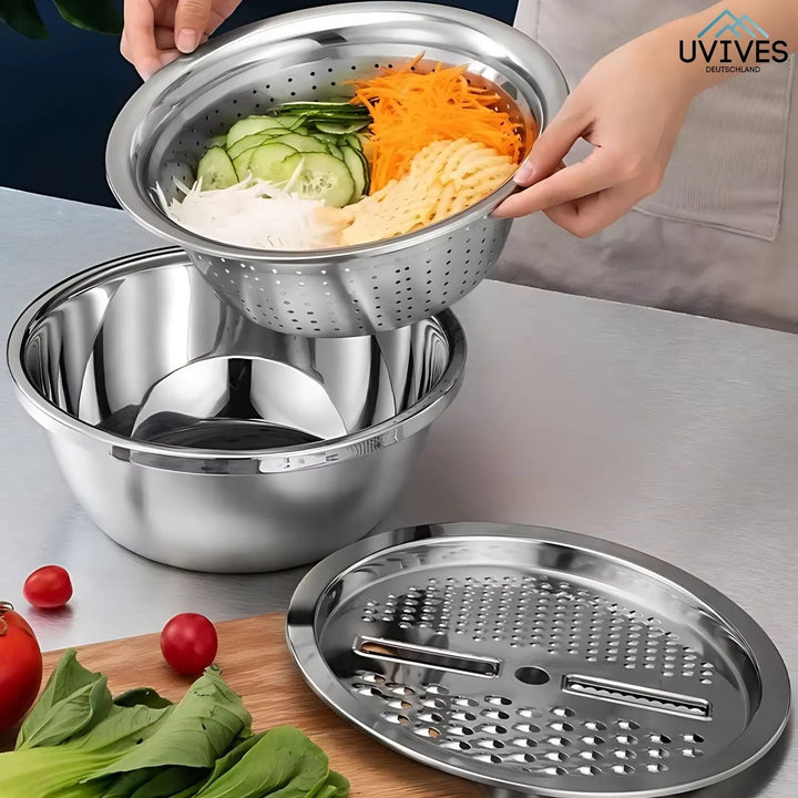GrateBasin - Bassin 6-en-1 en acier inoxydable