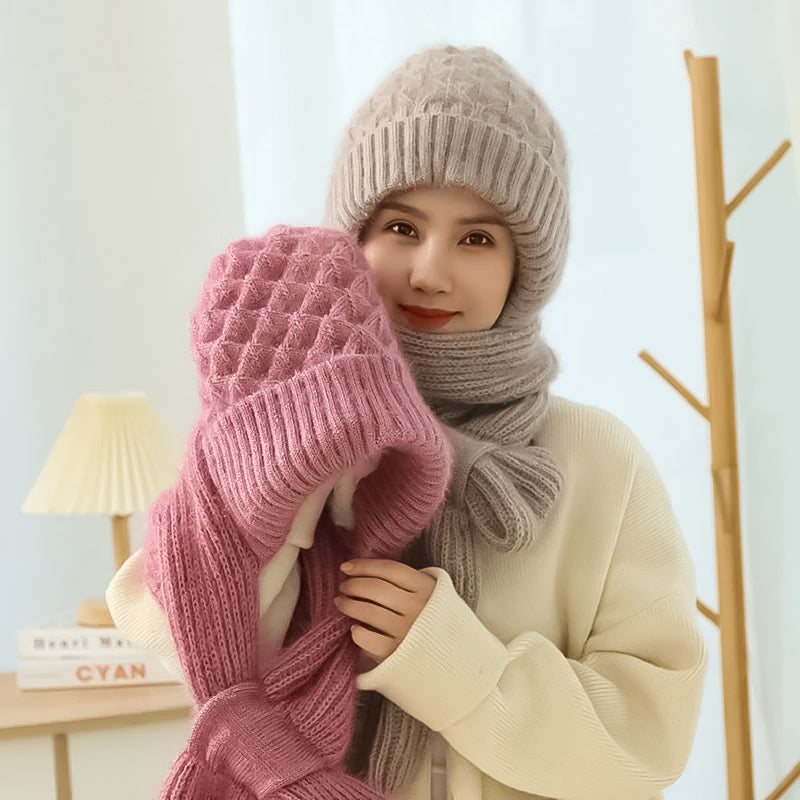 1+1 GRATUIT | ScarfBeanie - Écharpe pour femme et bonnet en un