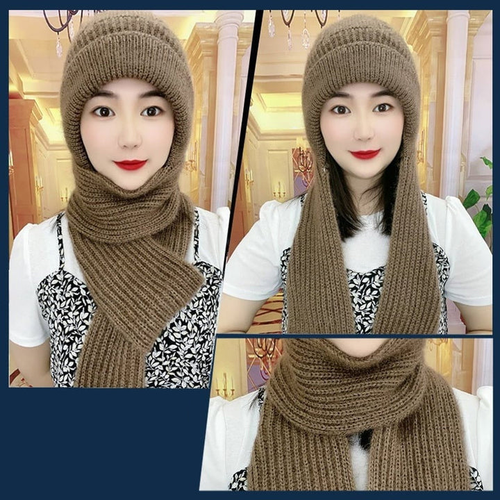1+1 GRATUIT | ScarfBeanie - Écharpe pour femme et bonnet en un