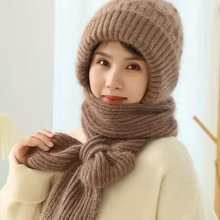 1+1 GRATUIT | ScarfBeanie - Écharpe pour femme et bonnet en un