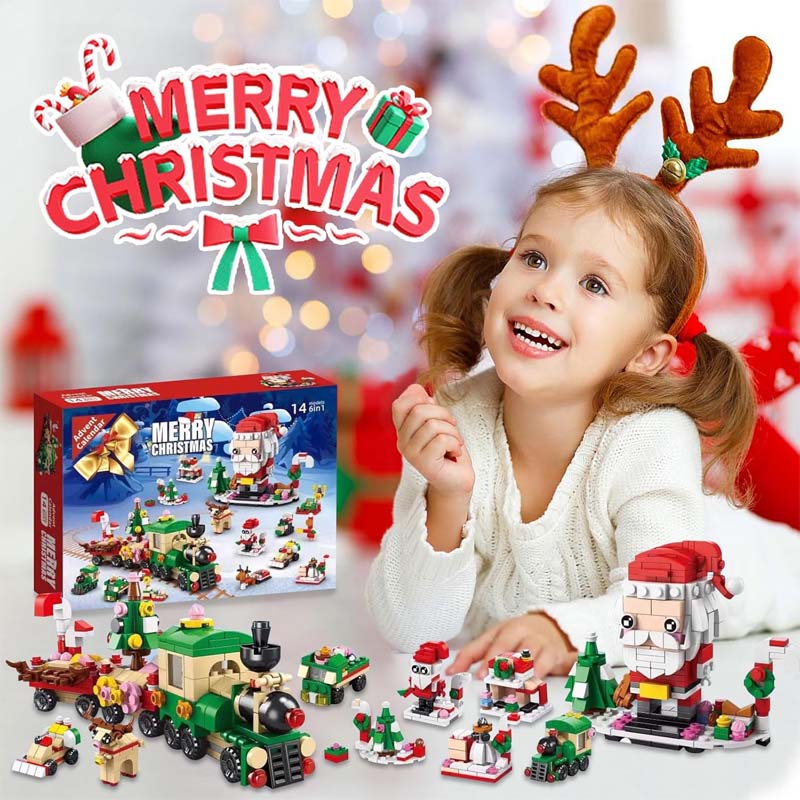 BuildaTree™ – Calendrier de l'Avent avec des pièces de sapin de Noël