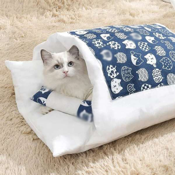 SleepyPaw – Lit pour animaux de compagnie douillet avec coussin