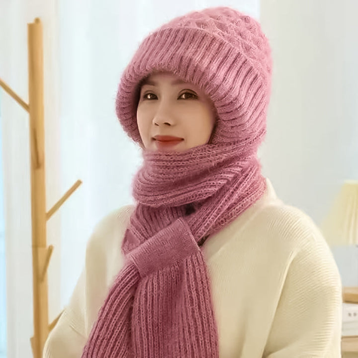 1+1 GRATUIT | ScarfBeanie - Écharpe pour femme et bonnet en un