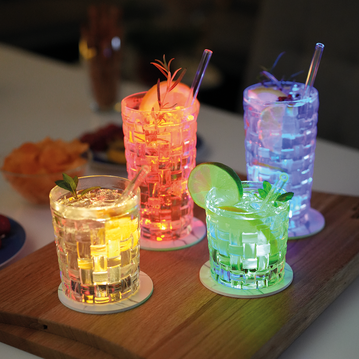 Ensemble de sous-verres lumineux