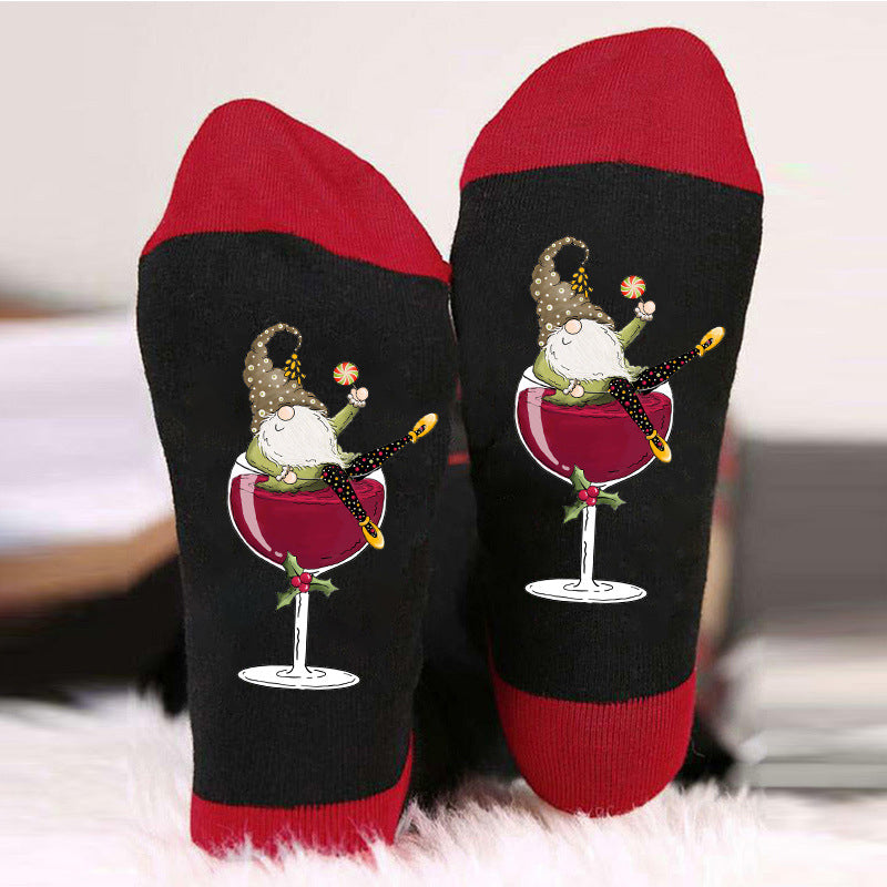 1+1 GRATUIT | TipsyToes - Chaussettes créatives en verre à vin