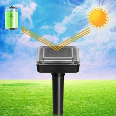 SonicGrün Solar Répulsif à Ultrasons pour Animaux | Contre les Souris, Taupes & Serpents | Résistant aux Intempéries & Écologique