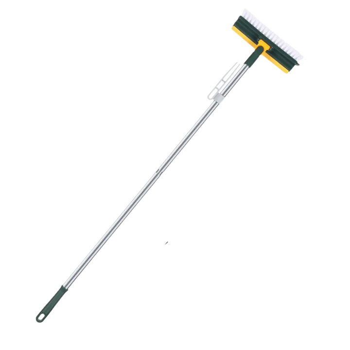 Glazora DuoBrush Brosse de nettoyage | 2-en-1 pour sols & fenêtres | Avec tête rotative & manche télescopique | Propreté sans effort