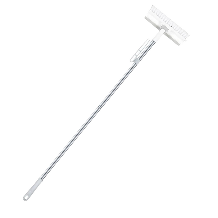 Glazora DuoBrush Brosse de nettoyage | 2-en-1 pour sols & fenêtres | Avec tête rotative & manche télescopique | Propreté sans effort